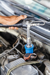 Obraz premium Refueling with natural gas