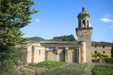 Fototapeta premium church crucifix in El puente de la Reina.Navarra.Spain