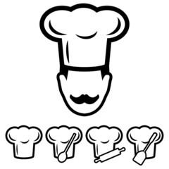 Chef Hat Icons Set