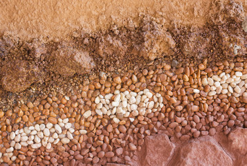 Layer of soil underground