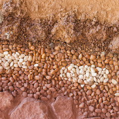 Layer of soil underground