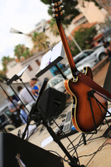 Guitar and musical instruments, musical performance