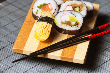 Japanese seafood sushi