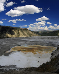 Grand Prismatic Spring in Yellowstone National Park,USA