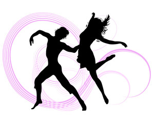 Fototapeta na wymiar Dance - Illustration