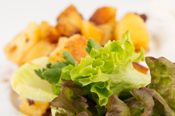 frischer Salat im Detail