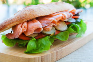 Salmon sandwich