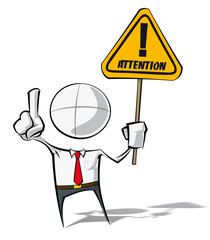 Simple Business People - Attention