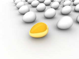 Golden egg. Concept - the Best.