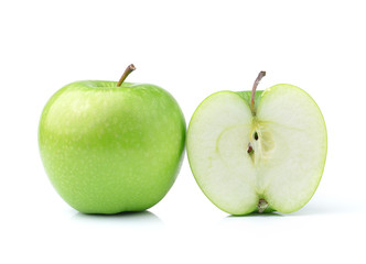 green apple isolated on white background