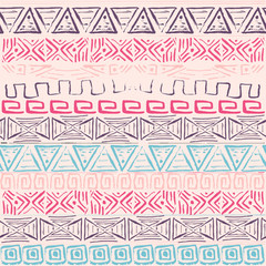 Vector retro pattern. Aztec background. - 68391653