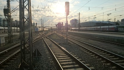 Bahngleise Bahnhof