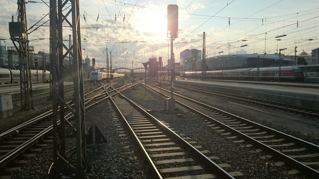 Bahngleise Bahnhof