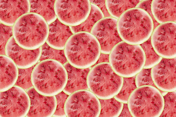 Slices of red watermelon. Red texture of sweet watermelon