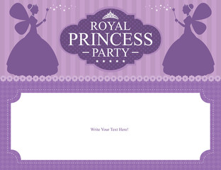 Fototapeta na wymiar princess card design