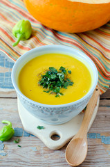Pumpkin cream soup