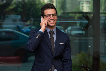 Young Businessman On The Phone