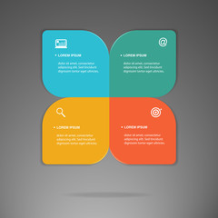 Vector of Business info graphic layout