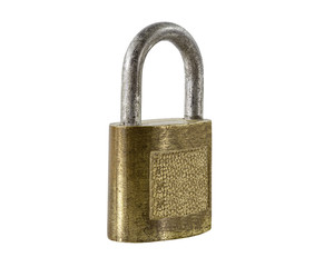 Old Brass Padlock