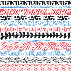 Vector retro pattern. Aztec background. - 68393882