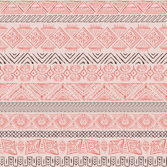 Vector retro pattern. Aztec background. - 68394090