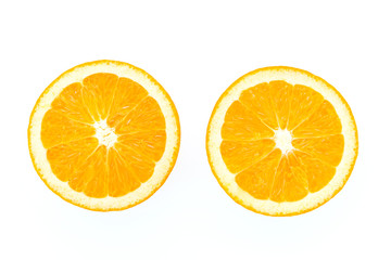 Orange isolated on white