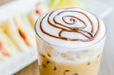 Iced mocha coffee