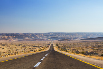 Beautiful road in the desert