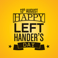 Happy Left-handers Day Background
