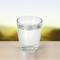water glass isolated