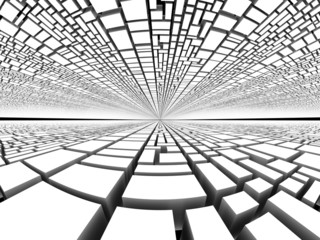 Infinite background fisheye distortion