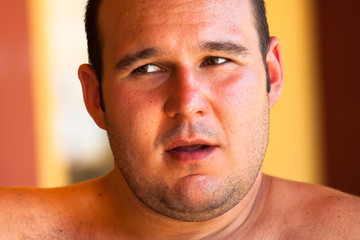 Obraz premium Man face