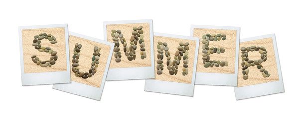 Picture Frames featuring characters from sea stones in the sand