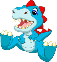 Cute baby dinosaur cartoon