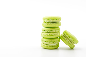 Macaron isolated white background