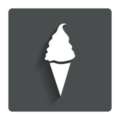 Ice Cream sign icon. Sweet symbol.