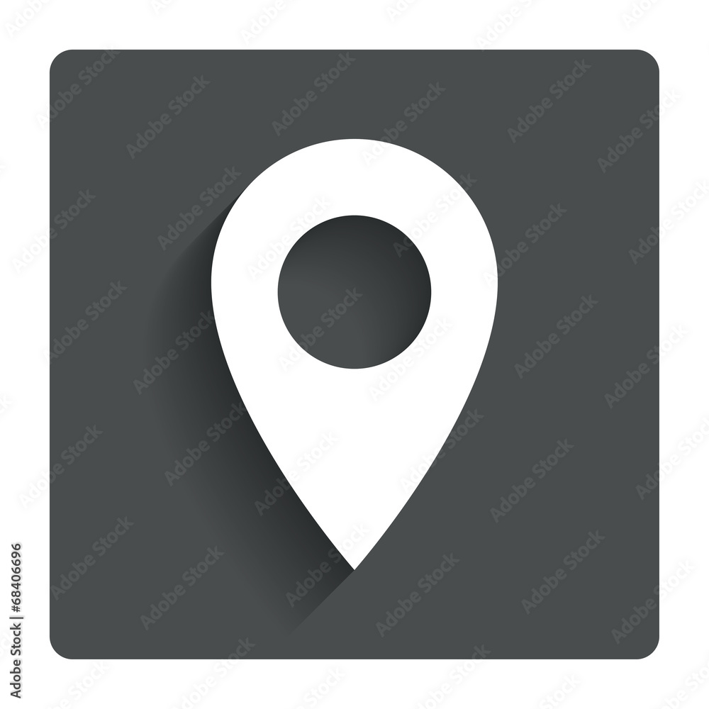 Poster map pointer icon. gps location symbol.