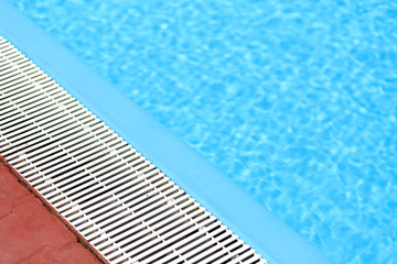 closeup of swimming pool