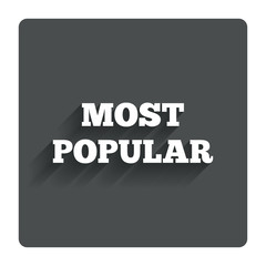 Most popular sign icon. Bestseller symbol.
