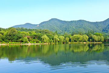 beautiful natural scenery in hangzhou