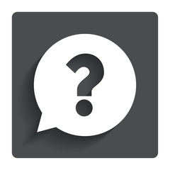 Question mark sign icon. Help symbol.