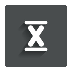 Roman numeral ten icon. Roman number ten sign.