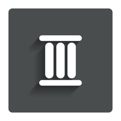 Roman numeral three icon. Roman number three sign.