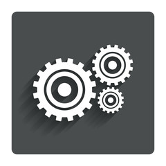 Cog settings sign icon. Cogwheel gear symbol.