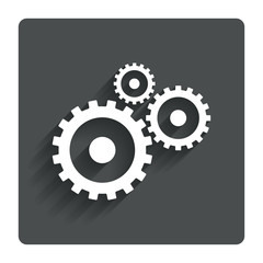 Cog settings sign icon. Cogwheel gear symbol.