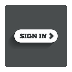 Sign in with arrow sign icon. Login symbol