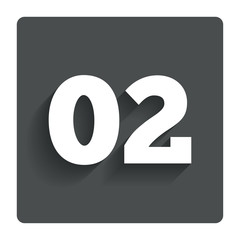 Second step sign. Loading process symbol.