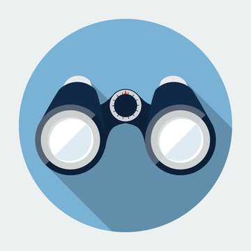 Vector binoculars icon