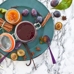 Marmelade von frischen Zwetschgen