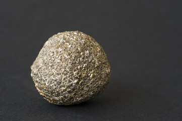 Pyrite ball from Marche, Italy. 3.6cm across.